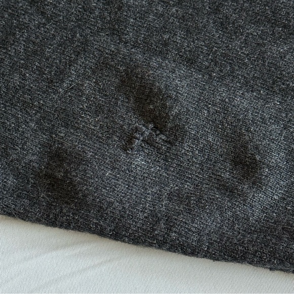 LL‎ Bean Lambs Wool Henley Sweater Mens Medium Gray Fisherman Coastal Outdoors - Picture 10 of 15